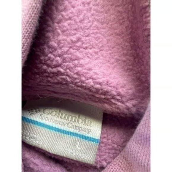 Columbia Lavender Always Outside Hiking Hoodie Sweatshirt Girls Large 14 - 16 - Picture 3 of 3